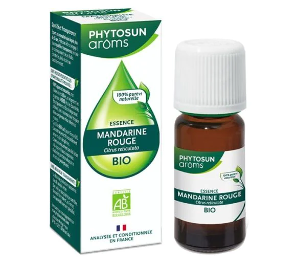 Huile essentielle mandarine rouge (Citrus reticulata) Phytosun Arôms - flacon de 10 ml