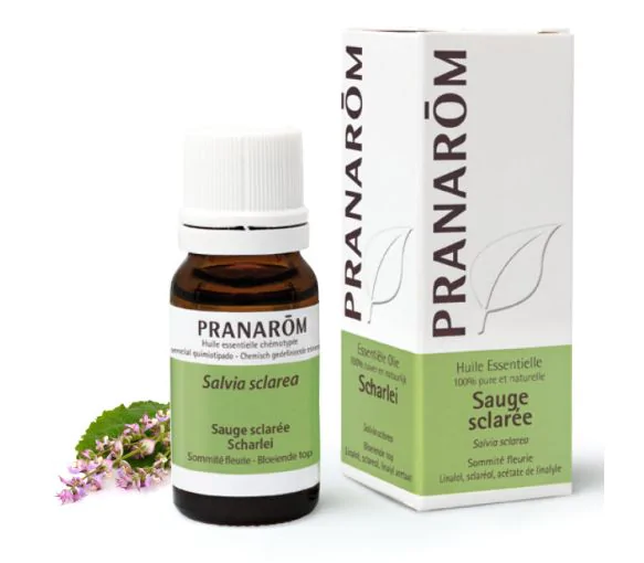Huile essentielle sauge sclarée bio Pranarom - flacon de 10 ml
