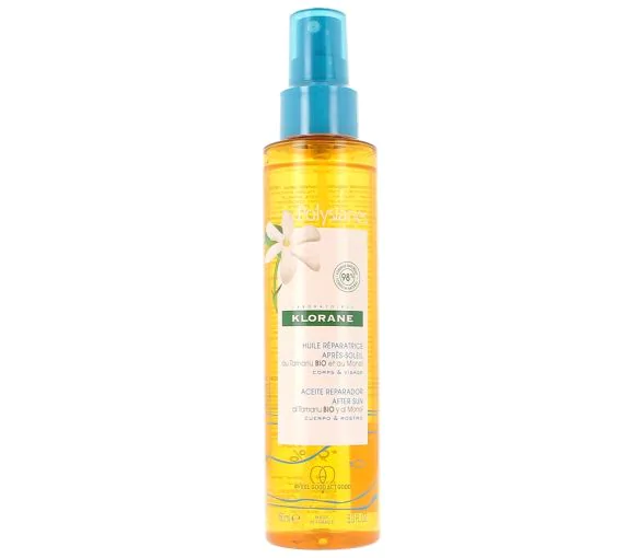 Huile réparatrice après-soleil corps et visage Klorane - spray de 150 ml