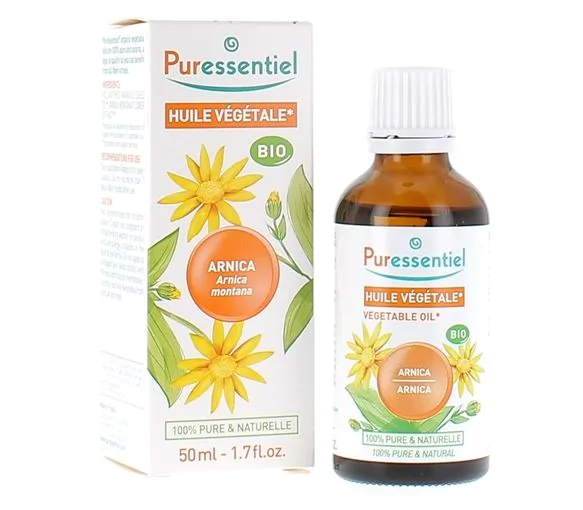 Huile végétale Arnica bio Puressentiel - flacon de 50 ml