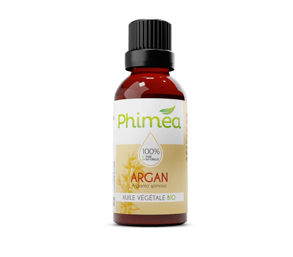 Huile végétale d'argan bio Phimea - flacon de 50 ml