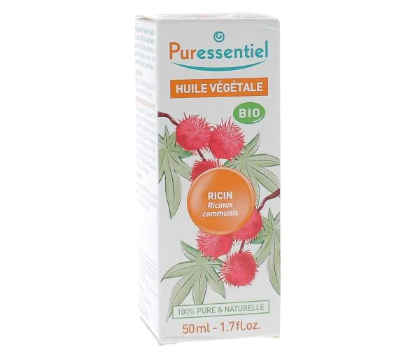 Huile végétale de ricin bio Puressentiel - flacon de 50 ml