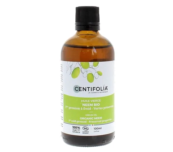 Huile végétale vierge de Neem bio Centifolia - flacon de 100ml