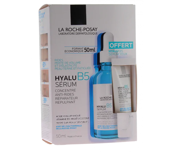 Hyalu B5 Sérum anti-rides réparateur repulpant + sérum yeux offert La Roche-Posay - coffret de 2 produits