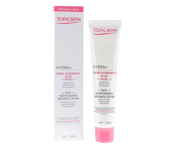 Hydra + crème hydratante éclat riche Topicrem - tube de 40ml