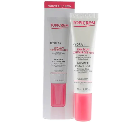 Hydra+ soin éclat contour des yeux Topicrem - tube de 15 ml