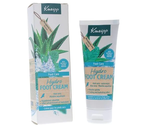 Hydro Foot Cream Crème pour les pieds Kneipp - tube de 75 ml
