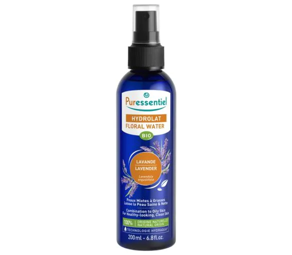 Hydrolat eau florale lavande bio Puressentiel - spray de 200 ml