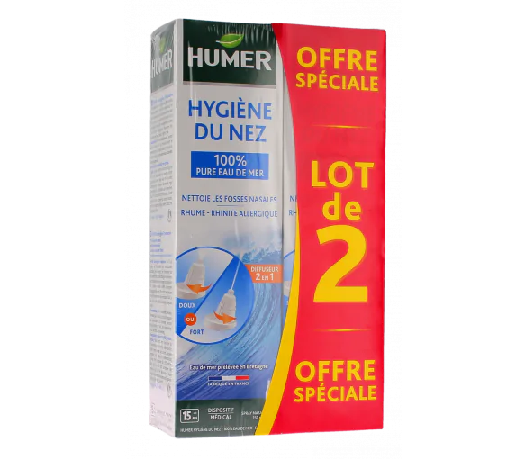 Hygiène du Nez Adulte Humer - Lot de 2 spray de 150ml