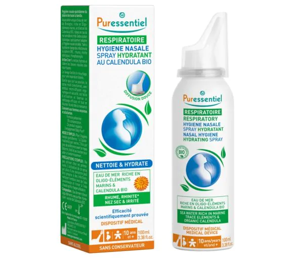 Hygiène nasale Spray hydratant au calendula bio Puressentiel - spray de 100 ml