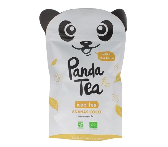 Iced tea détox ananas & coco Panda Tea - 28 sachets