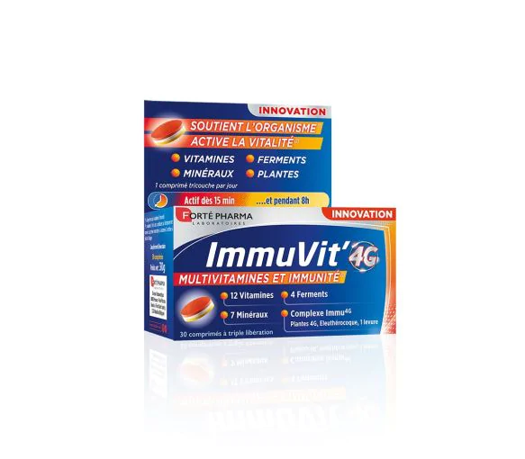 ImmuVit'4G Forte Pharma - boîte de 30 comprimés