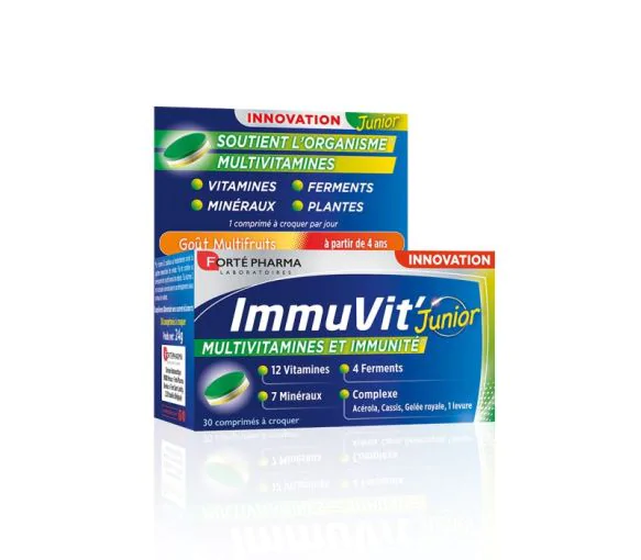 ImmuVit'4G Junior Forte Pharma - boîte de 30 comprimés