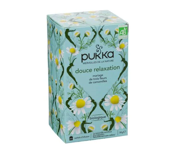 Infusion Camomille, Vanille et Miel de Manuka bio Pukka - boite de 20 sachets
