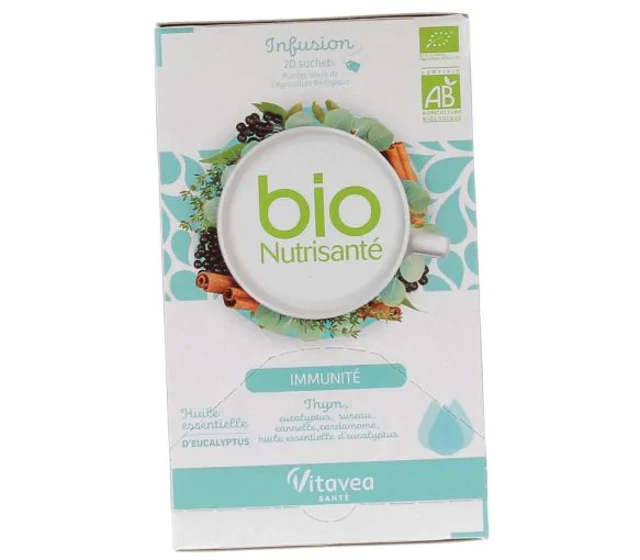 Infusion Immunité Bio Nutrisanté - boîte de 20 sachets