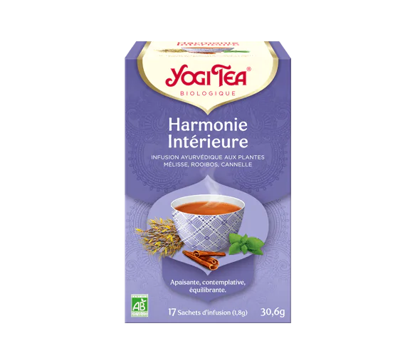 Infusion ayurvédique Harmonie Intérieure Yogi Tea - boîte de 17 sachets