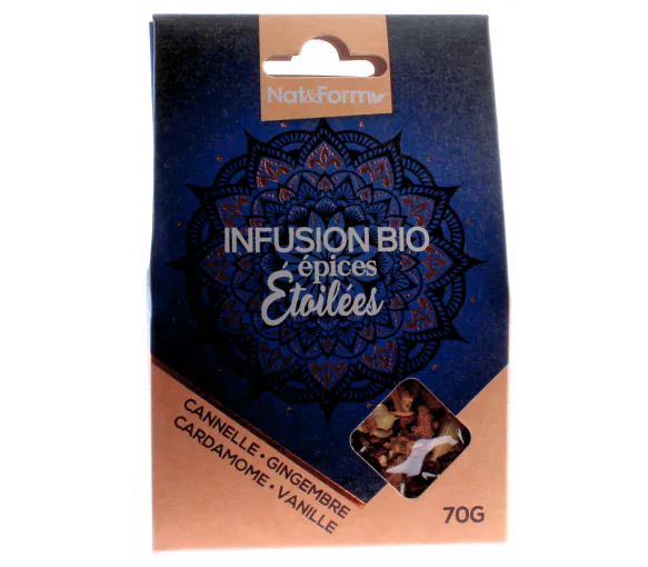 Infusion bio épices étoilées Nat&form - sachet de 70g