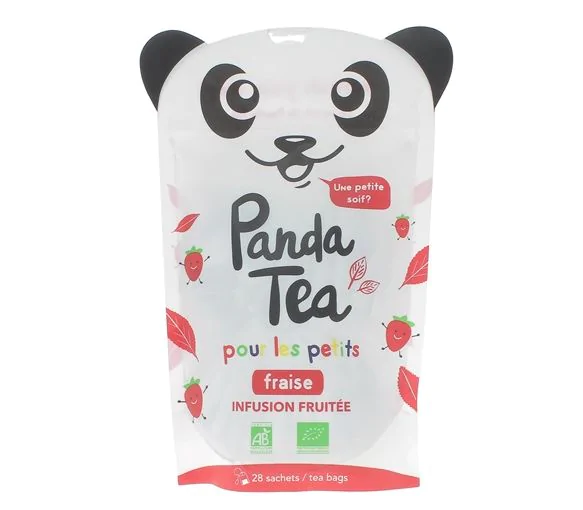 Infusion Fraise pour les petits Panda Tea - 28 sachets