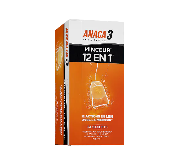 Infusion minceur 12 en 1 Anaca3 - boîte de 24 sachets