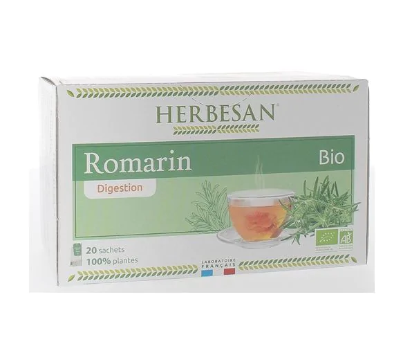 Infusion romarin digestion Bio Herbesan - boîte 20 sachets