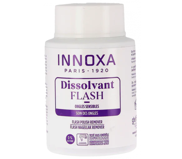 Dissolvant flash express sans coton Innoxa - flacon de 75 ml