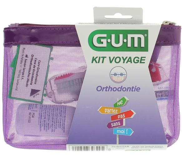 Kit Voyage Orthodontie GUM - trousse de 4 produits