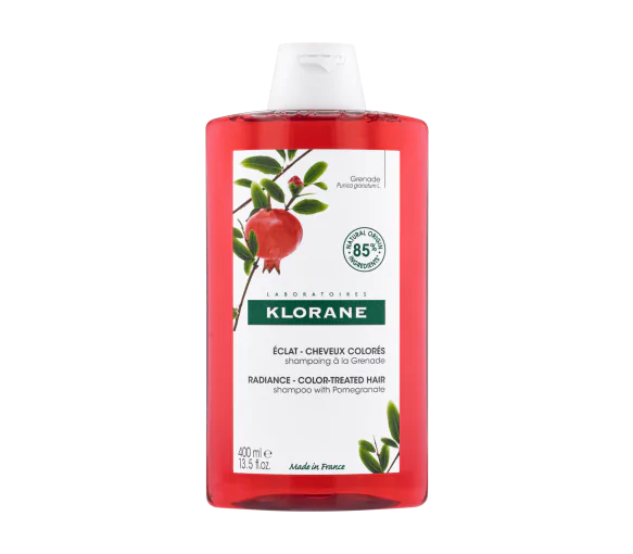 Shampooing à la grenade éclat cheveux colorés Klorane - flacon de 400 ml