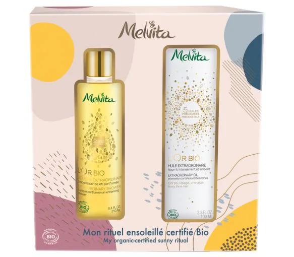 L'Or Bio Coffret Mon rituel ensoleillé bio Melvita - coffret de 2 produits