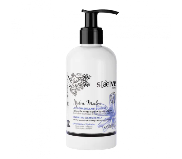 Hydra Malva Lait démaquillant confort Saeve - flacon pompe de 250ml