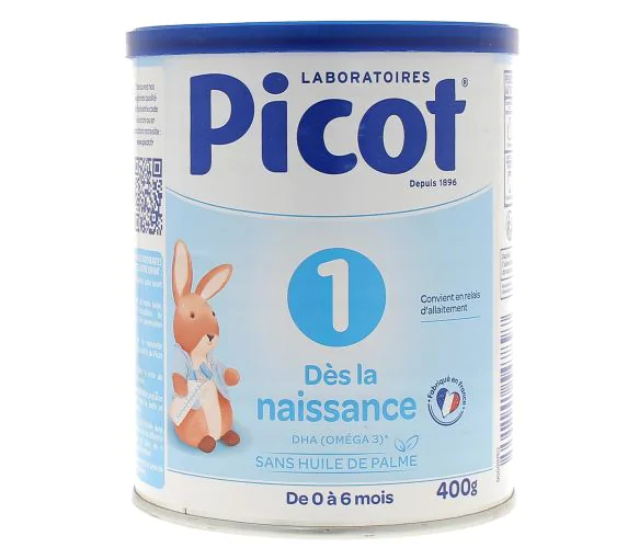 Lait poudre 1er âge standard Picot - boite de 400g