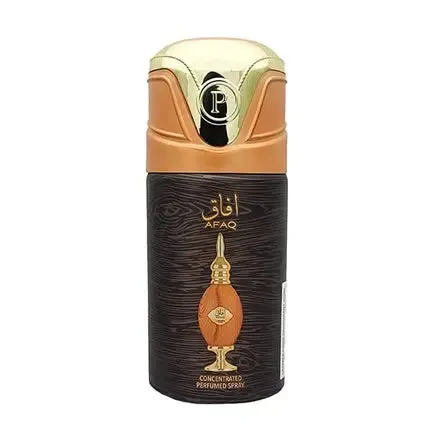 Lattafa Afaq Deodorant Body Spray Unisex 250ml Perfumed Long Lasting Refreshing Fragrance Scent Blended with Oud & Musk