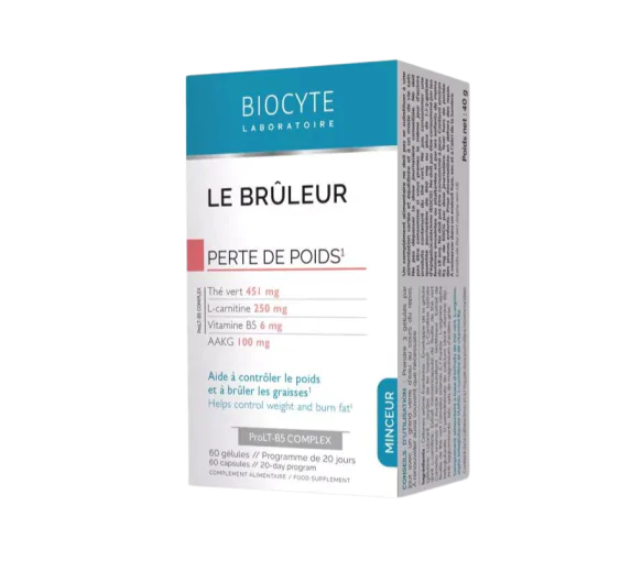 Le Brûleur Biocyte - boite de 60 gélules