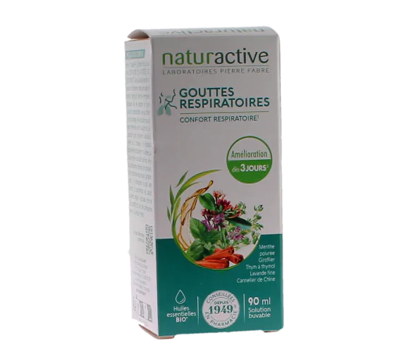 Gouttes respiratoires Naturactive - flacon de 90 ml