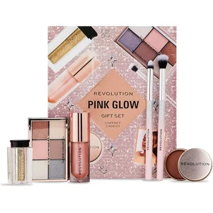 Revolution Beauty Pink Glow Get The Look Makeup Gift Set