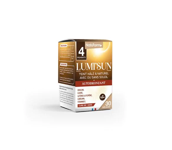 Lumi'sun autobronzant Nat&Form - boite de 30 gélules