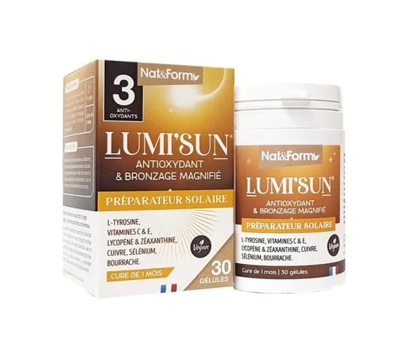 Lumi'sun préparateur solaire Nat&Form - boite de 30 gélules