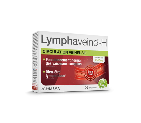Lymphaveine-H circulation 3C Pharma - boîte de 15 comprimés