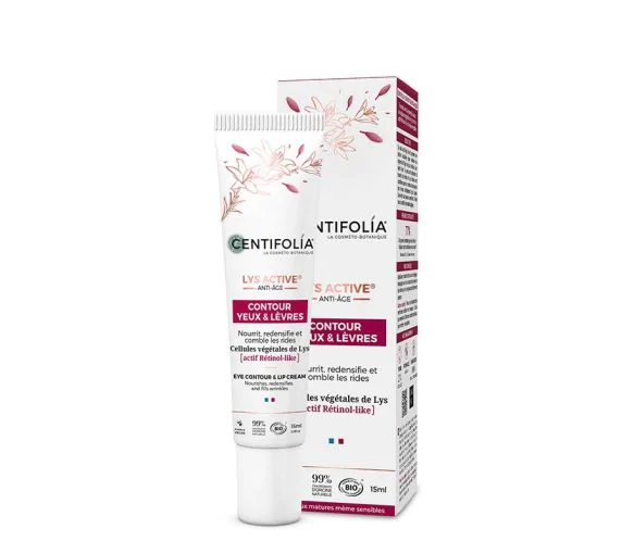 Lys Active Contour yeux et lèvres anti-âge bio Centifolia - tube de 15ml