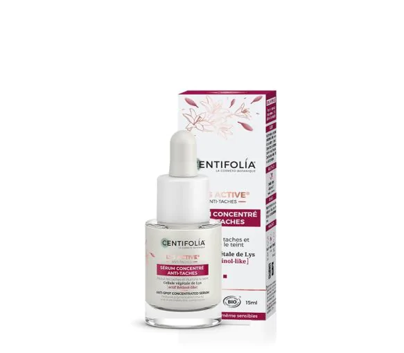 Lys Active Sérum concentré anti-taches bio Centifolia - flacon-pipette de 15ml