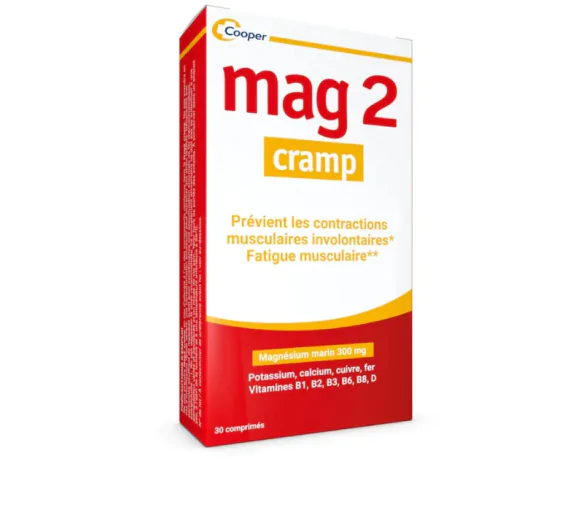 Mag 2 Cramp magnésium marin - boite de 30 comprimés