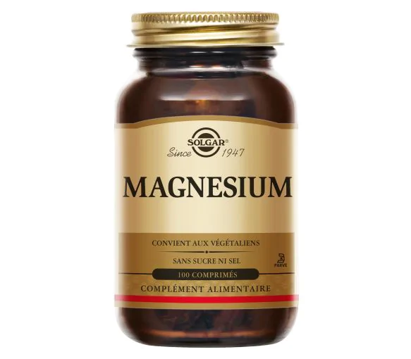 Magnésium Bisglycinate Solgar - boîte de 100 comprimés
