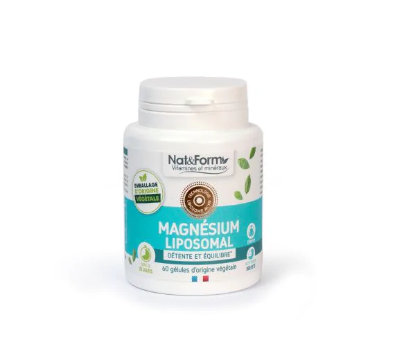 Magnésium Liposomal Nat&Form - boîte de 60 gélules