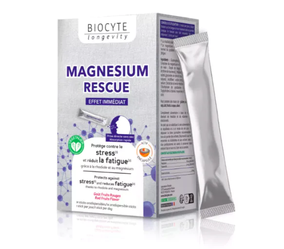 Magnésium Rescue Biocyte - boîte de 14 sticks