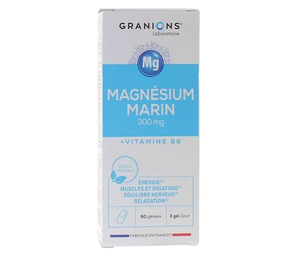 Magnésium marin 300 mg Granions - boîte de 60 gélules