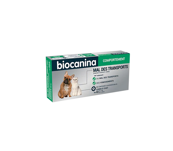 Mal des transports Biocanina - boîte de 20 comprimés