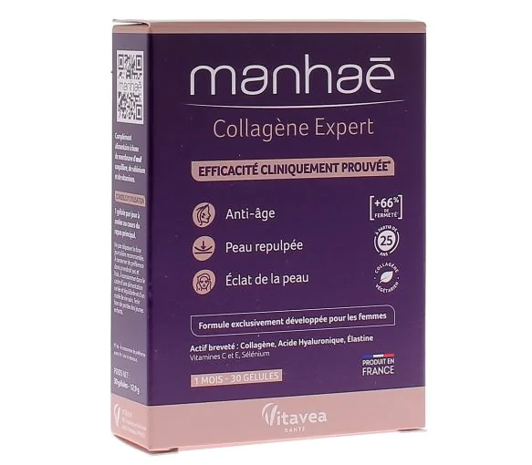 Manhaé Collagène Expert Vitavea - boîte de 30 gélules
