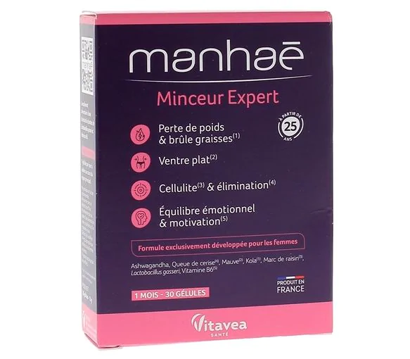 Manhaé Minceur Expert Vitavea - boîte de 30 gélules