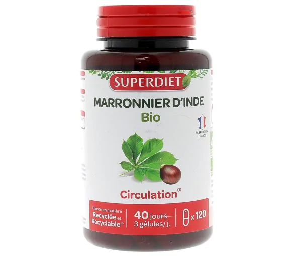 Marronnier d'Inde bio Super Diet - boite de 120 gélules