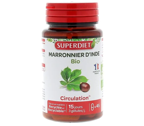 Marronnier d'Inde bio Super Diet - boite de 45 gélules