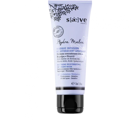 Masque infusion ré-hydratant apaisant Hydra Malva Saeve - tube de 75 ml